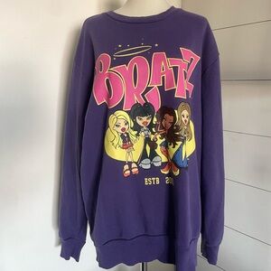 Y2K 2001 Bratz Oversized Crewneck Pullover